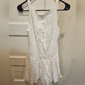 NWT Wild Fable White Button-Front Mini Dress